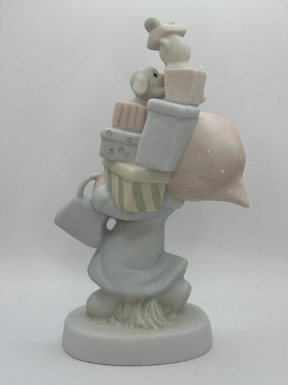 Precious Moments Vintage 1982 Bundles of Joy Hand Painted Porcelain Collectible Figurine Original Box