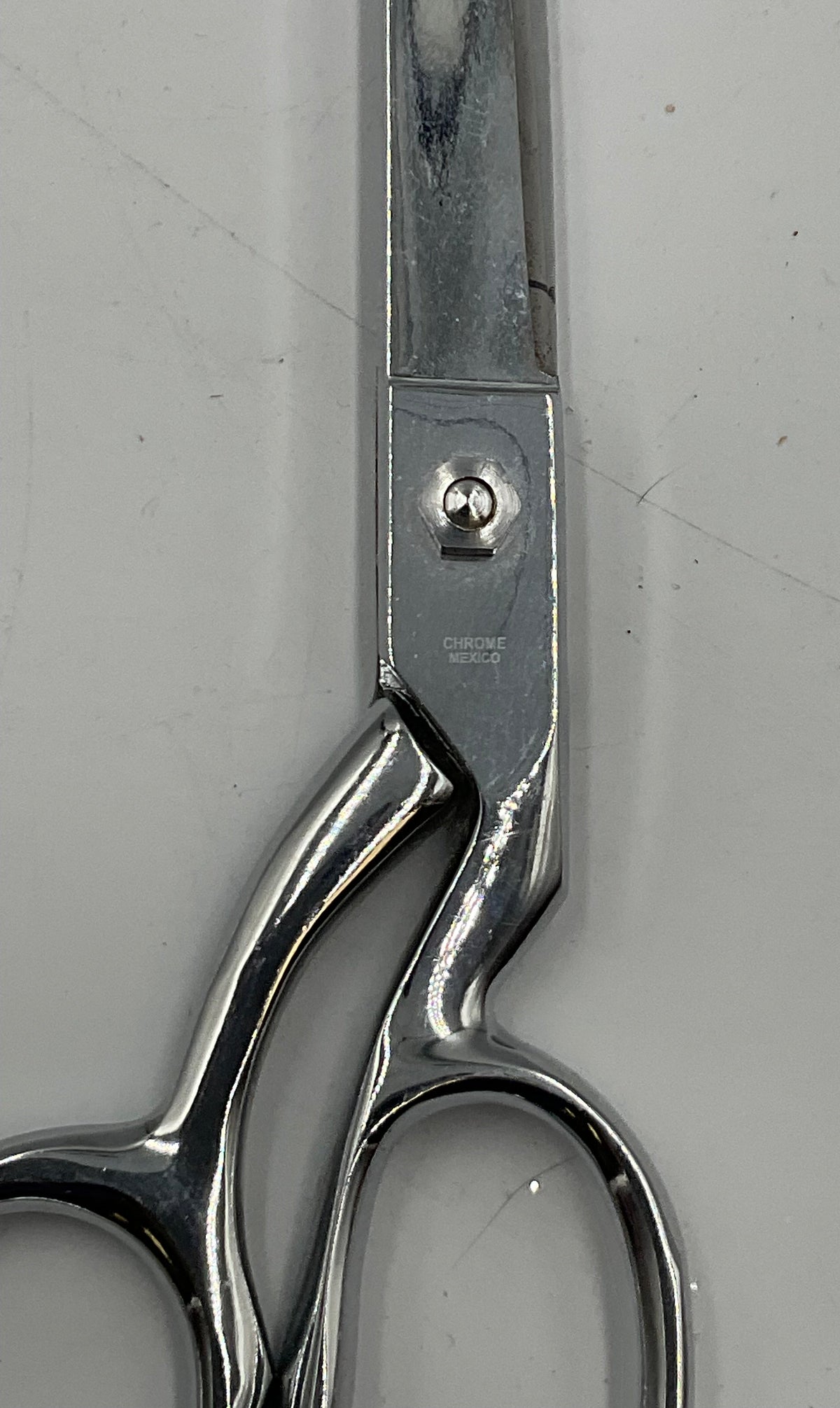 Gingher Vintage Mexico Knife Edge Bent Dressmakers Shears 8”