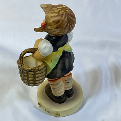 Goebel Hummel "Sister" Figurine Vintage 1962 #98/2/0 Girl with Basket and Flowers Porcelain Figurine