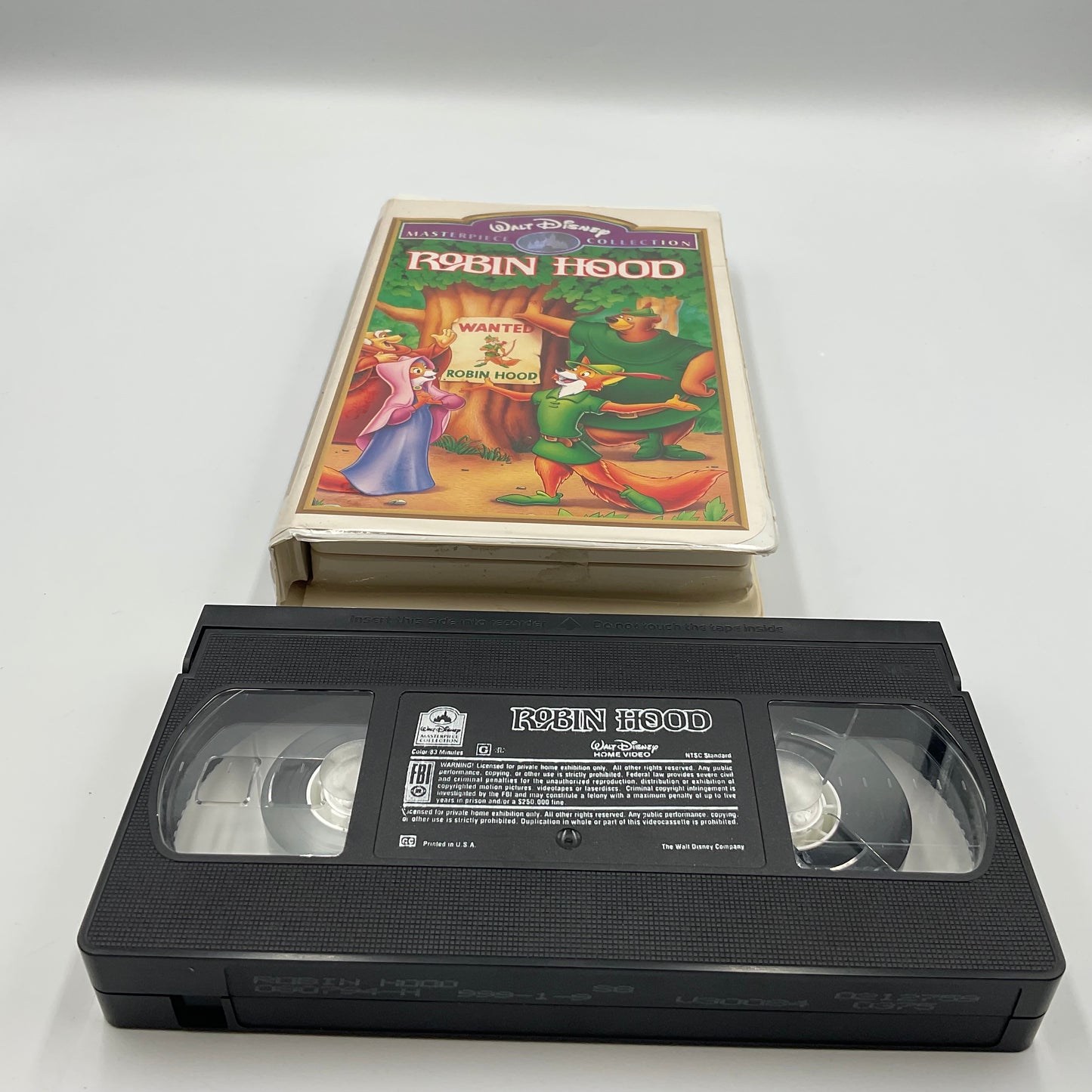 Walt Disney Masterpiece Collection Robin Hood Vintage VHS