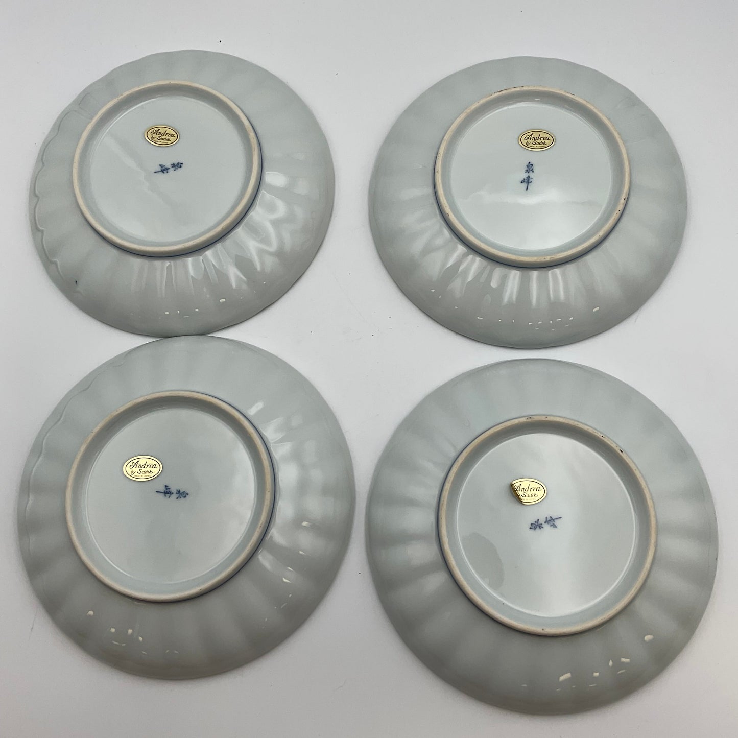 Set of 4- Blue and White Porcelain Decorative Dishes