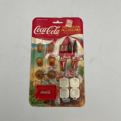 Miniature Coca-Cola Fast Food Fun Accessories Toy Vintage 1986 in Original Package
