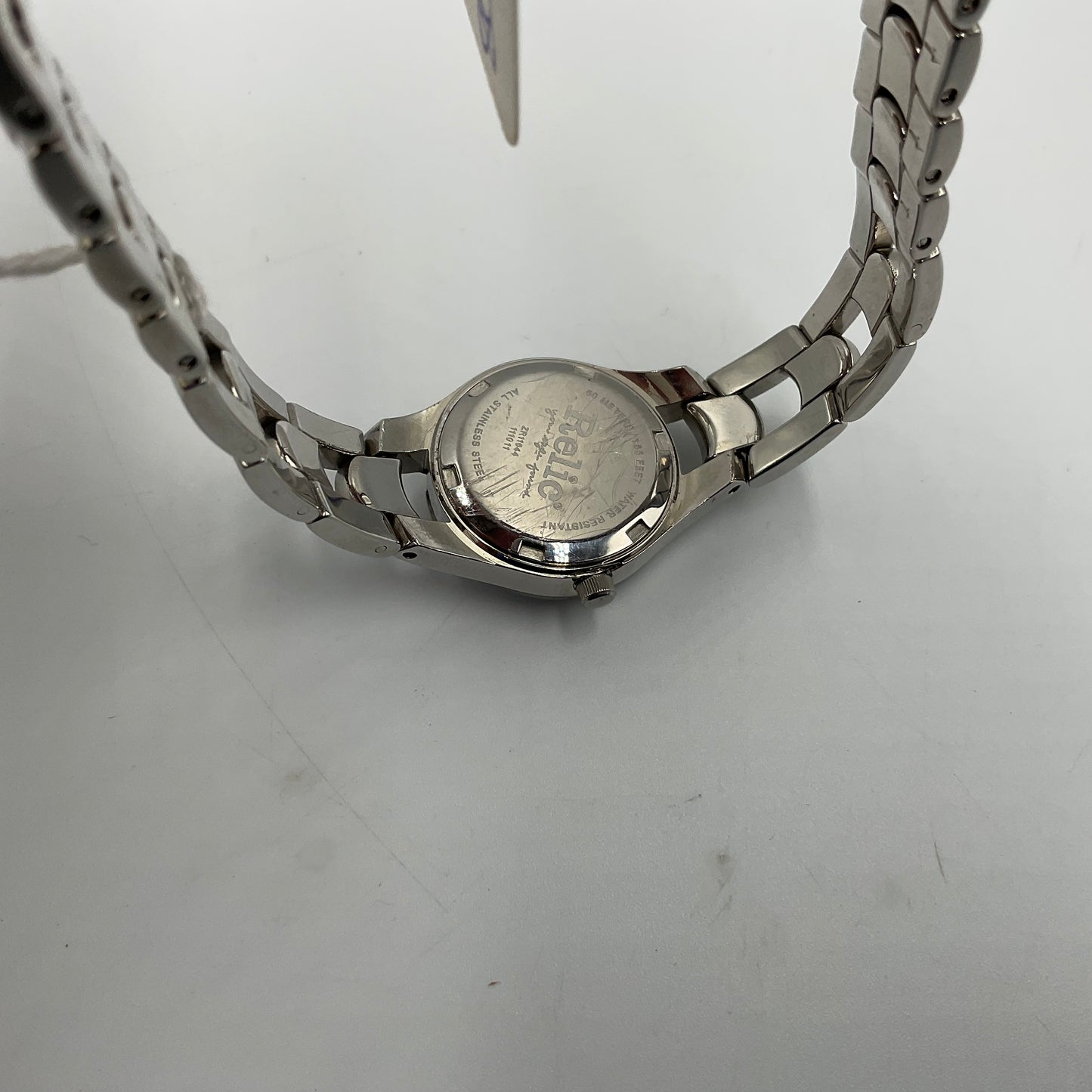 Relic Blue Face Silver Watch