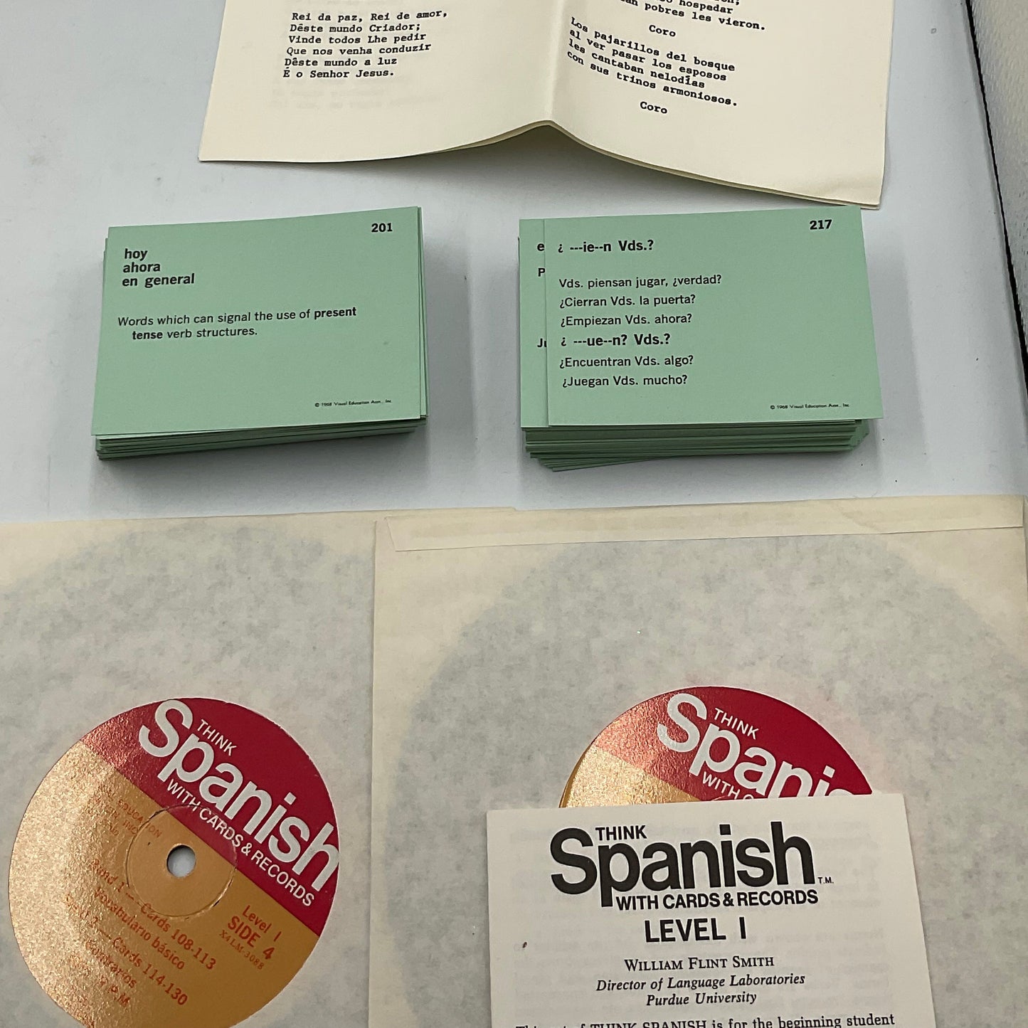 Ready JB Think Spanish with Cards & Records Level 1 Vis-ED