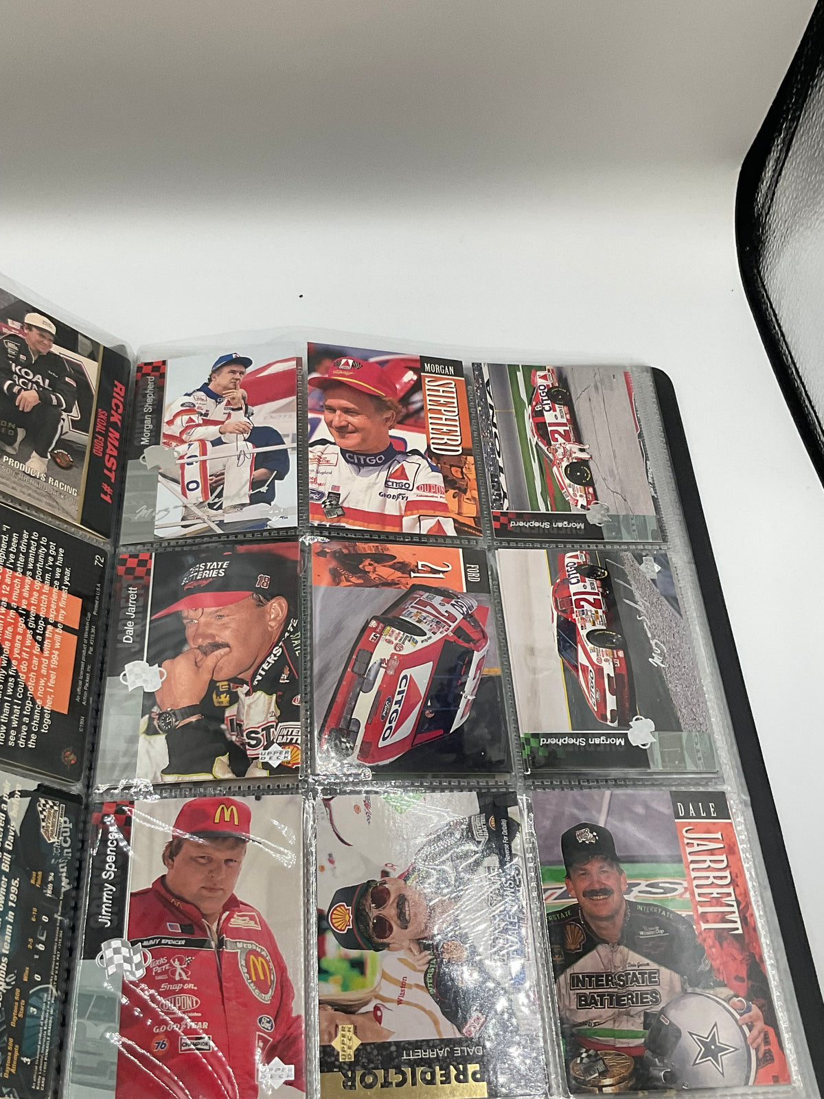 Vintage NASCAR Racing Trading Cards in Binder Album