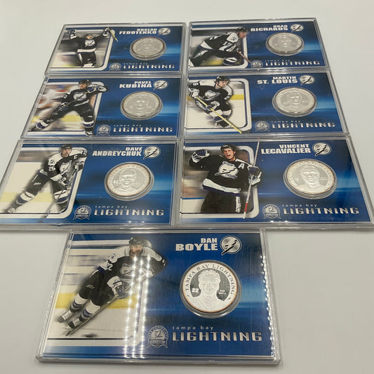 2004 Highland Mint Commemorative 7 Coin Set Tampa Bay Lightning