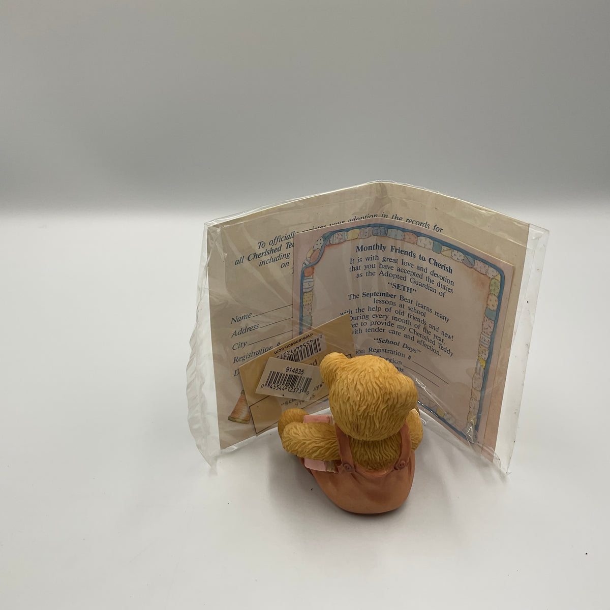 Cherished Teddies SETH School Days September 1993 Hallmark