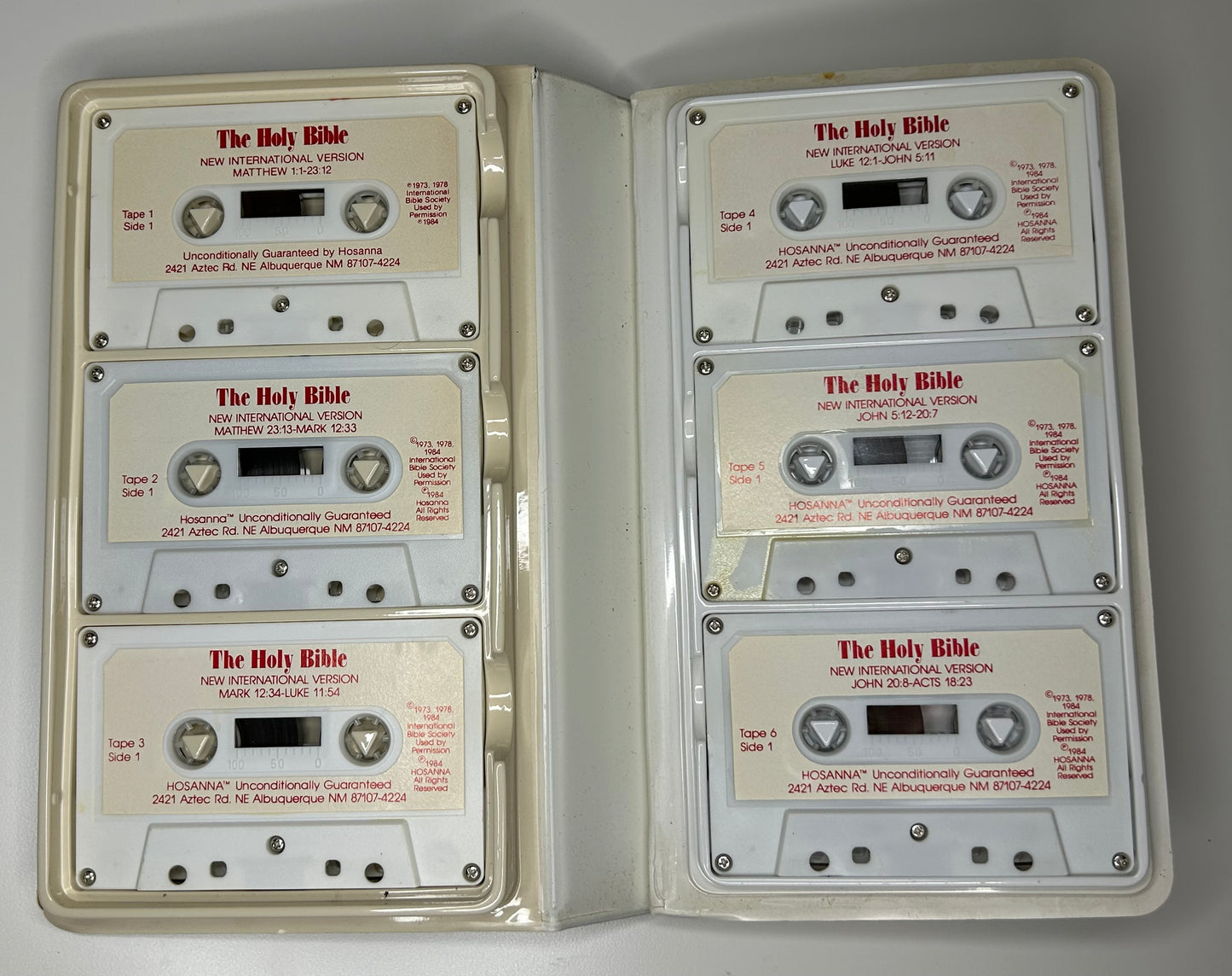 The Bible on Cassette Set of 12 Tapes