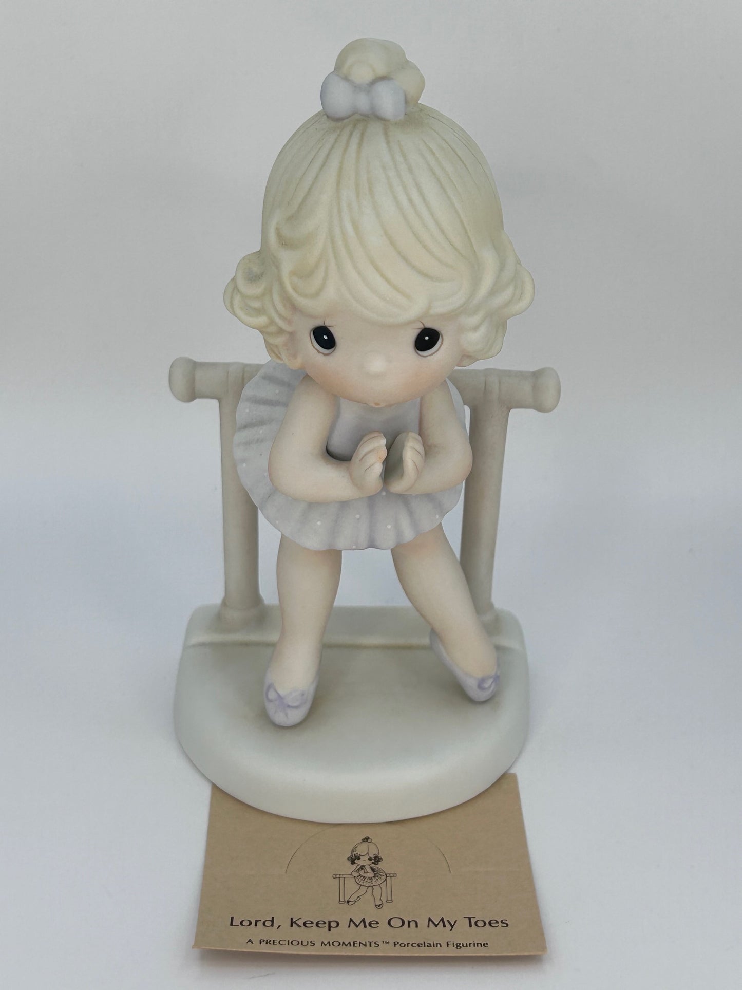 Precious Moments Vintage 1985 Lord Keep Me On My Toes Figurine New Original Box