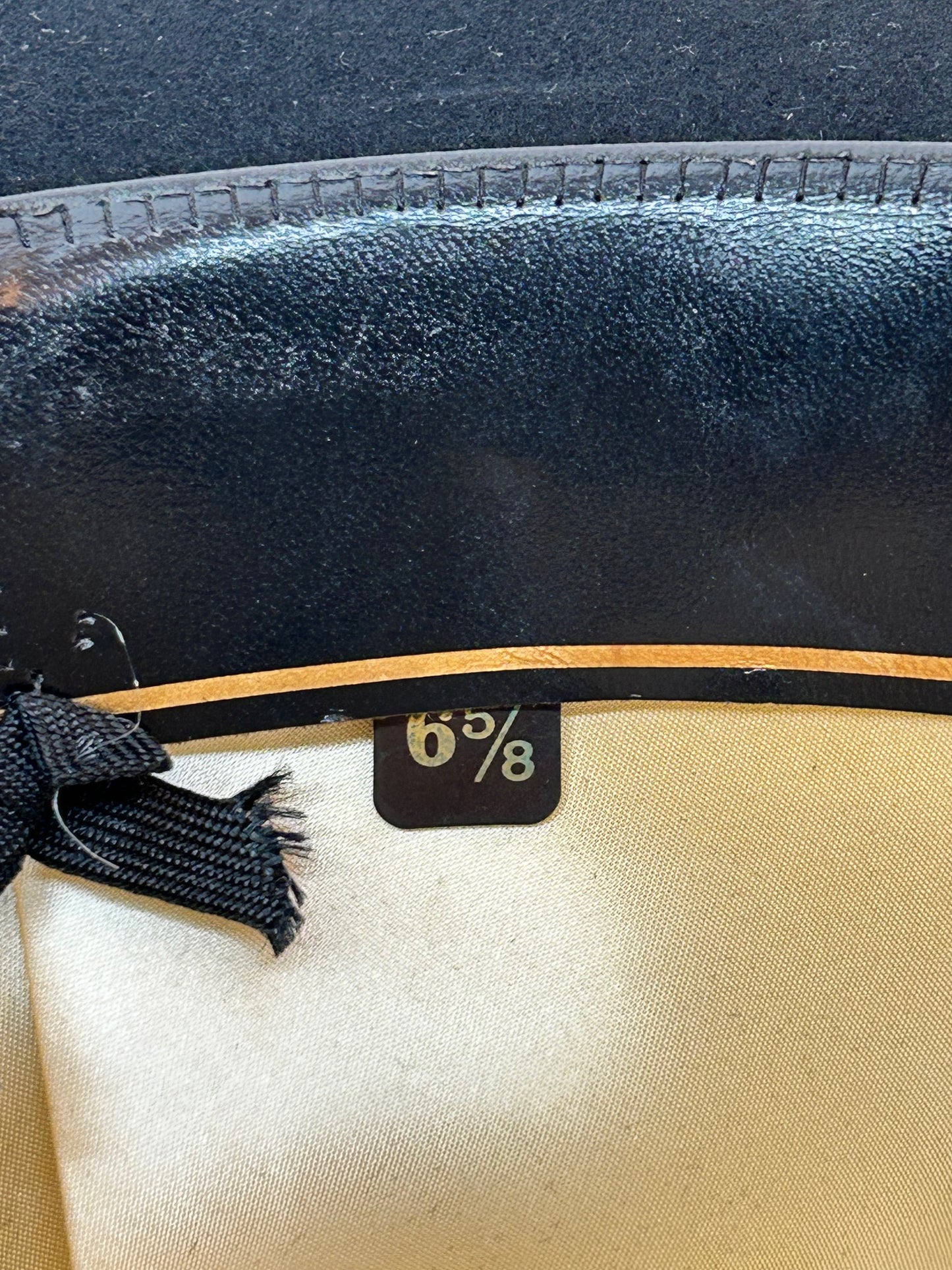 Resistol Self Conforming 5X Beaver Black Cowboy Hat Size 6 5/8" Crown 4.5" Brim 4" with Case