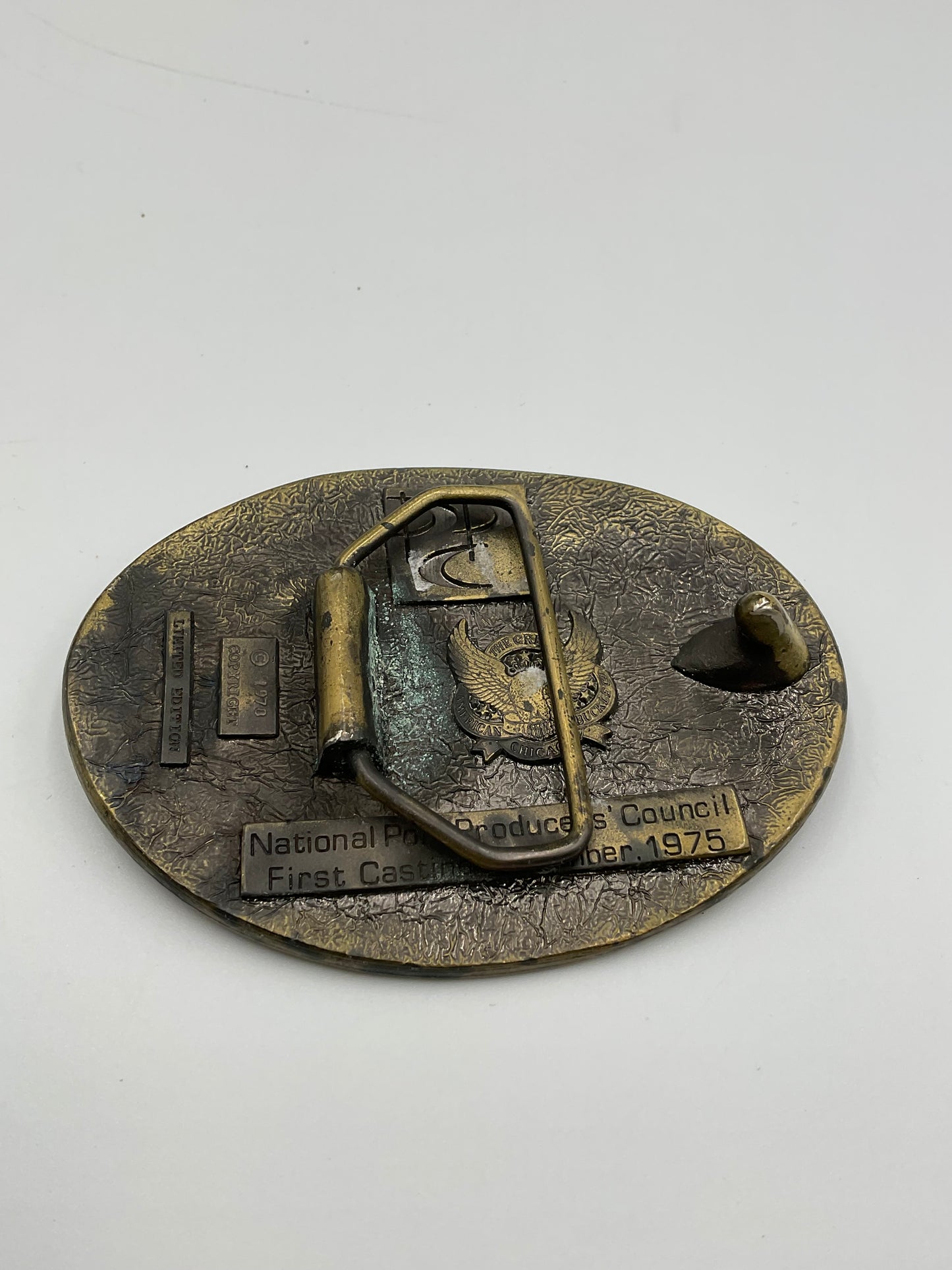 Vintage National Pork Producers Council 1975 Belt Buckle