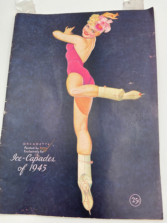 Vintage  Ice-Capades of 1945 Souvenir Program Orginal show booklet