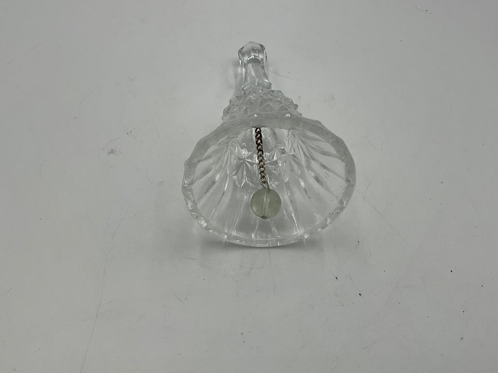 Vintage Clear Pressed Glass Bell Dinner Bell Possibly Precut