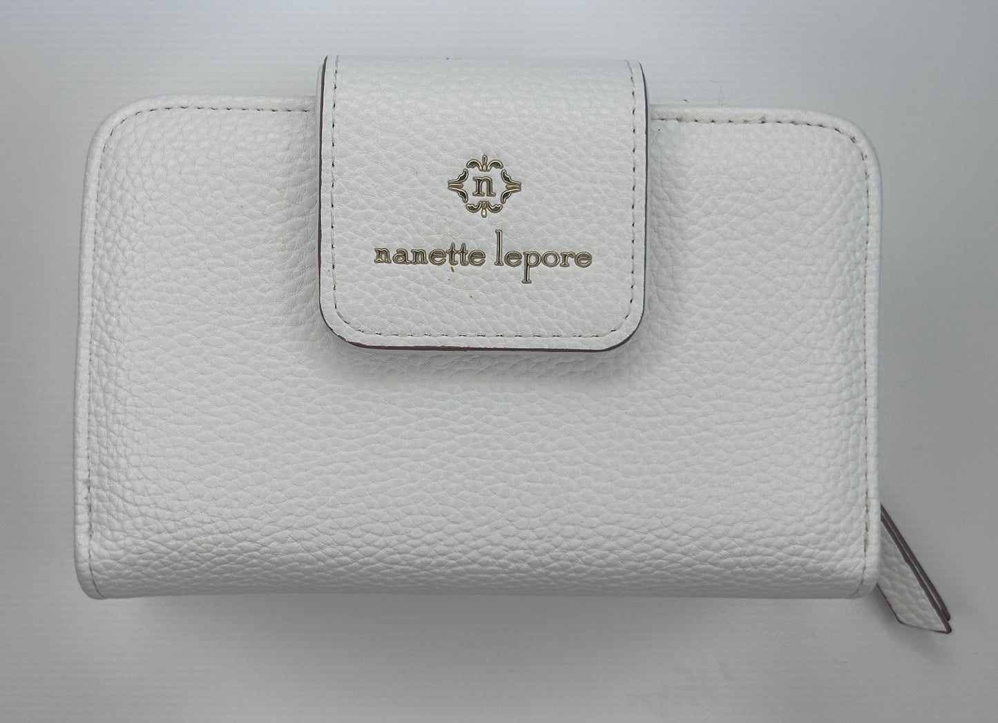 Nanette Lepore White Off White Cream Wallet Clutch New Unused No Box