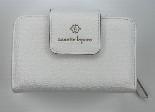 Nanette Lepore White Off White Cream Wallet Clutch New Unused No Box