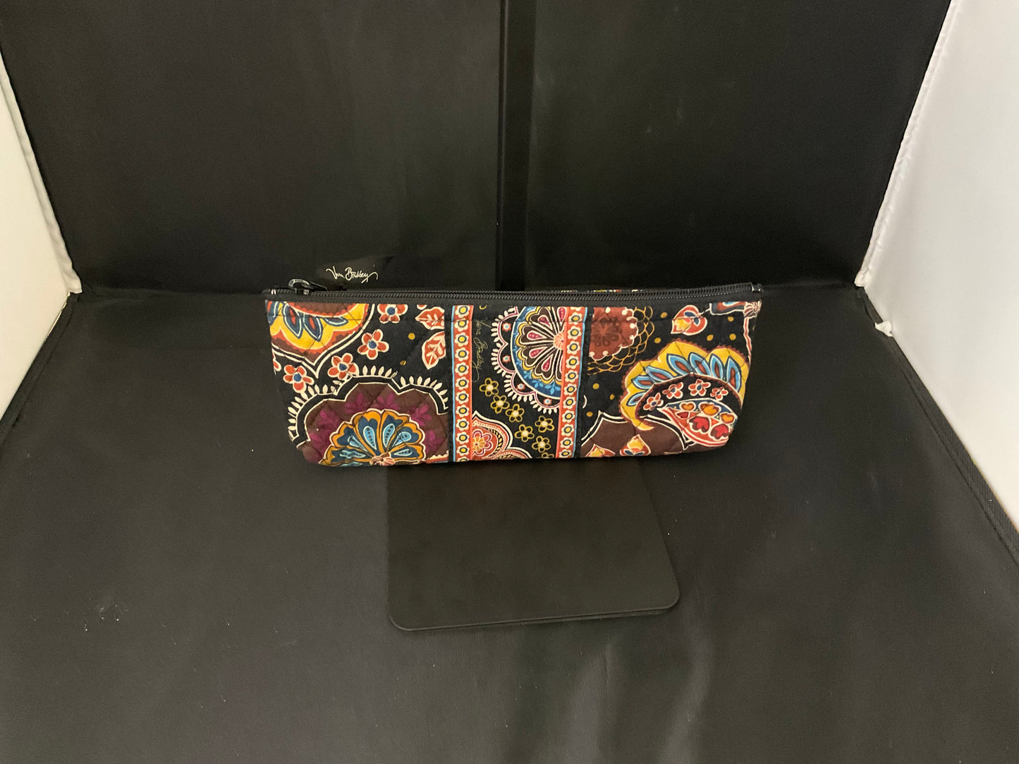 Vera Bradley Brown Floral Design Organizer Wallet