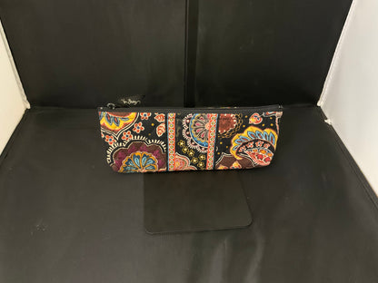 Vera Bradley Brown Floral Design Organizer Wallet