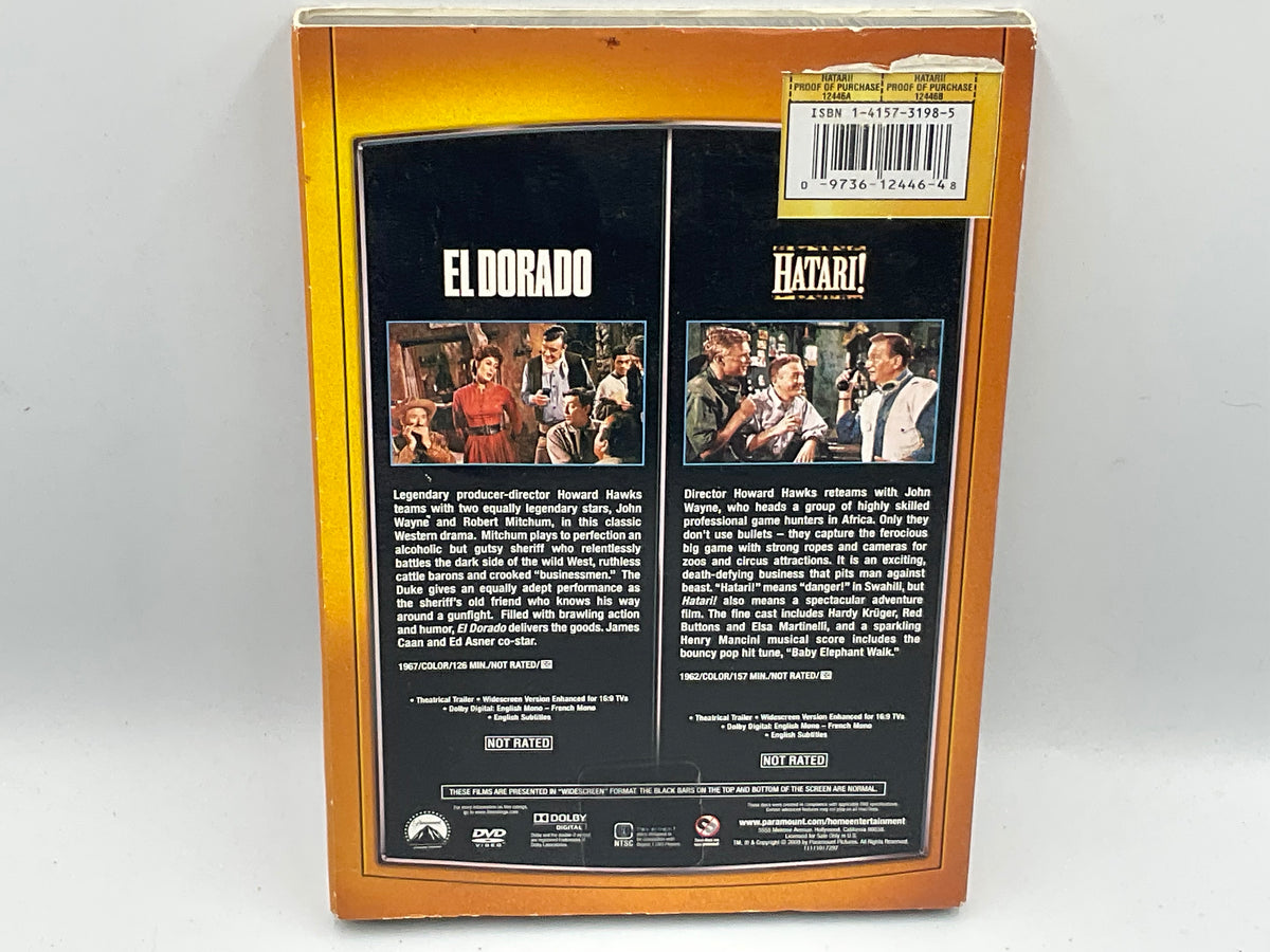 John Wayne Double Feature El Dorado and Hatari DVD New Factory Sealed