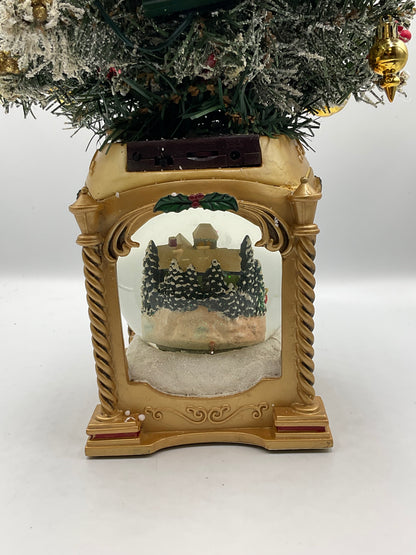 Thomas Kincaid Illuminated Musical Snow Globe Tabletop Christmas Tree