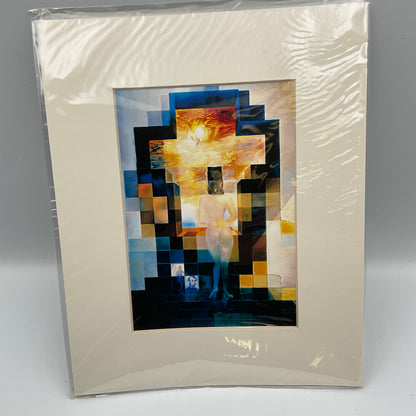 Salvador Dali Museum Reprint Gala Contemplating Mediterranean Sea Lincoln Portrait