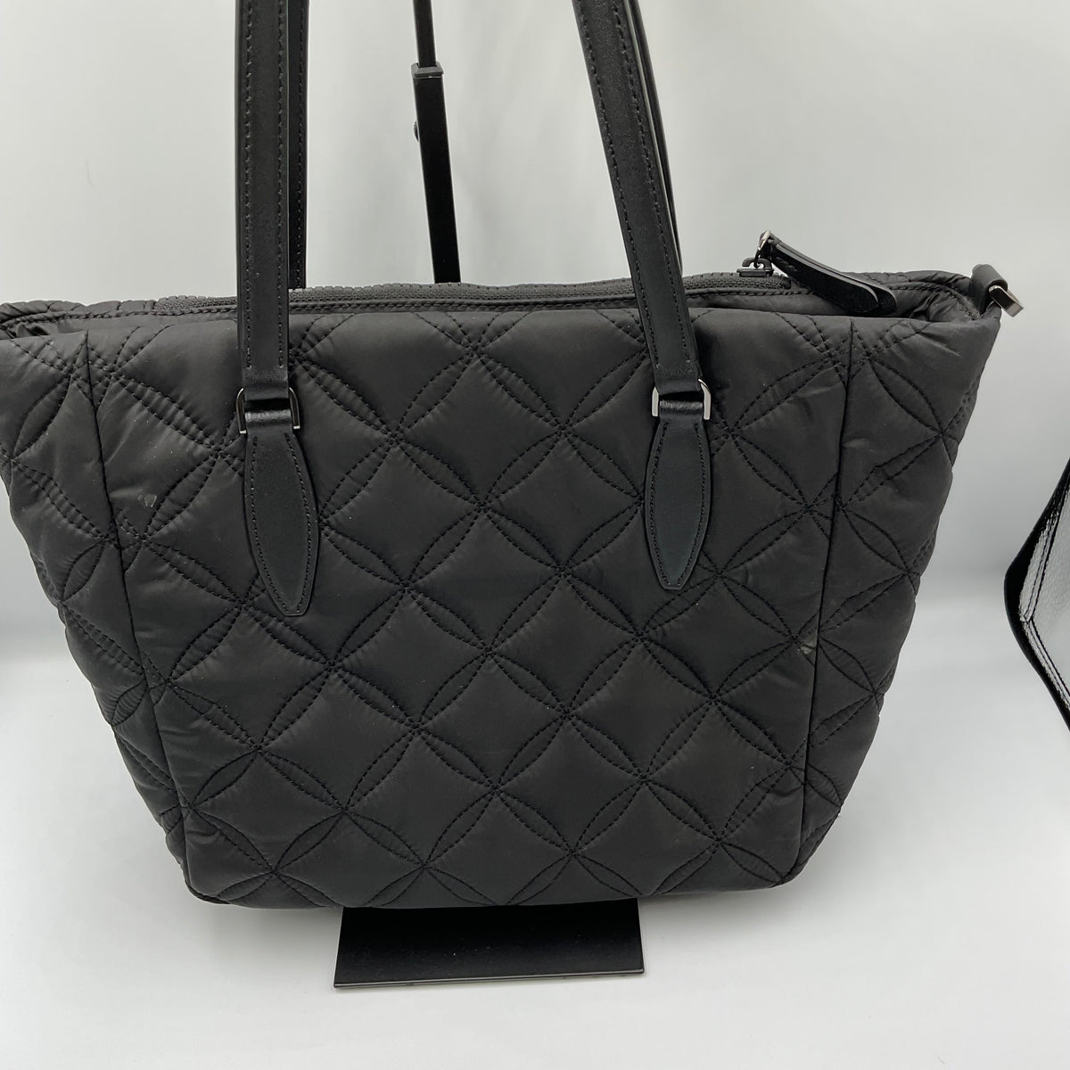 Kate Spade New York Jae Quilted Black Nylon Large Tote Sholder Bag Purse