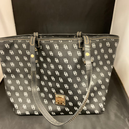 Dooney & Bourke Logo Monogram Black Tote Bag