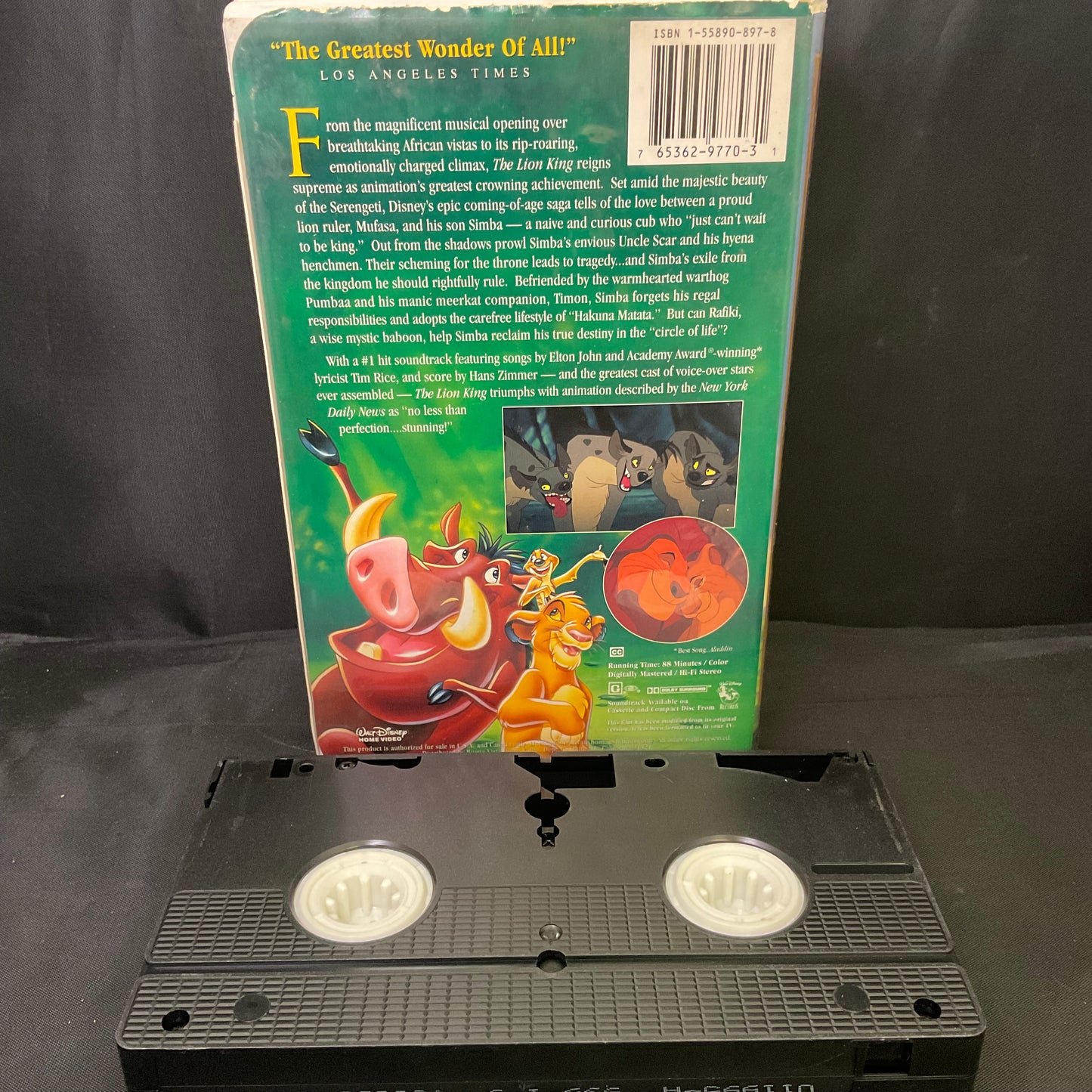 Disney’s The Lion King VHS Tape