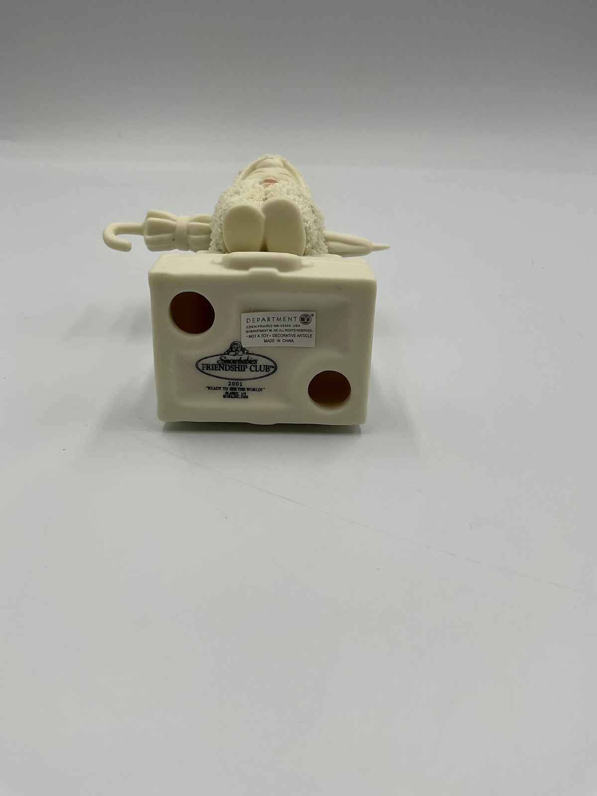 Department 56 Snowbabies 2001 Friendship Club Membership Kit Suitcase 69051