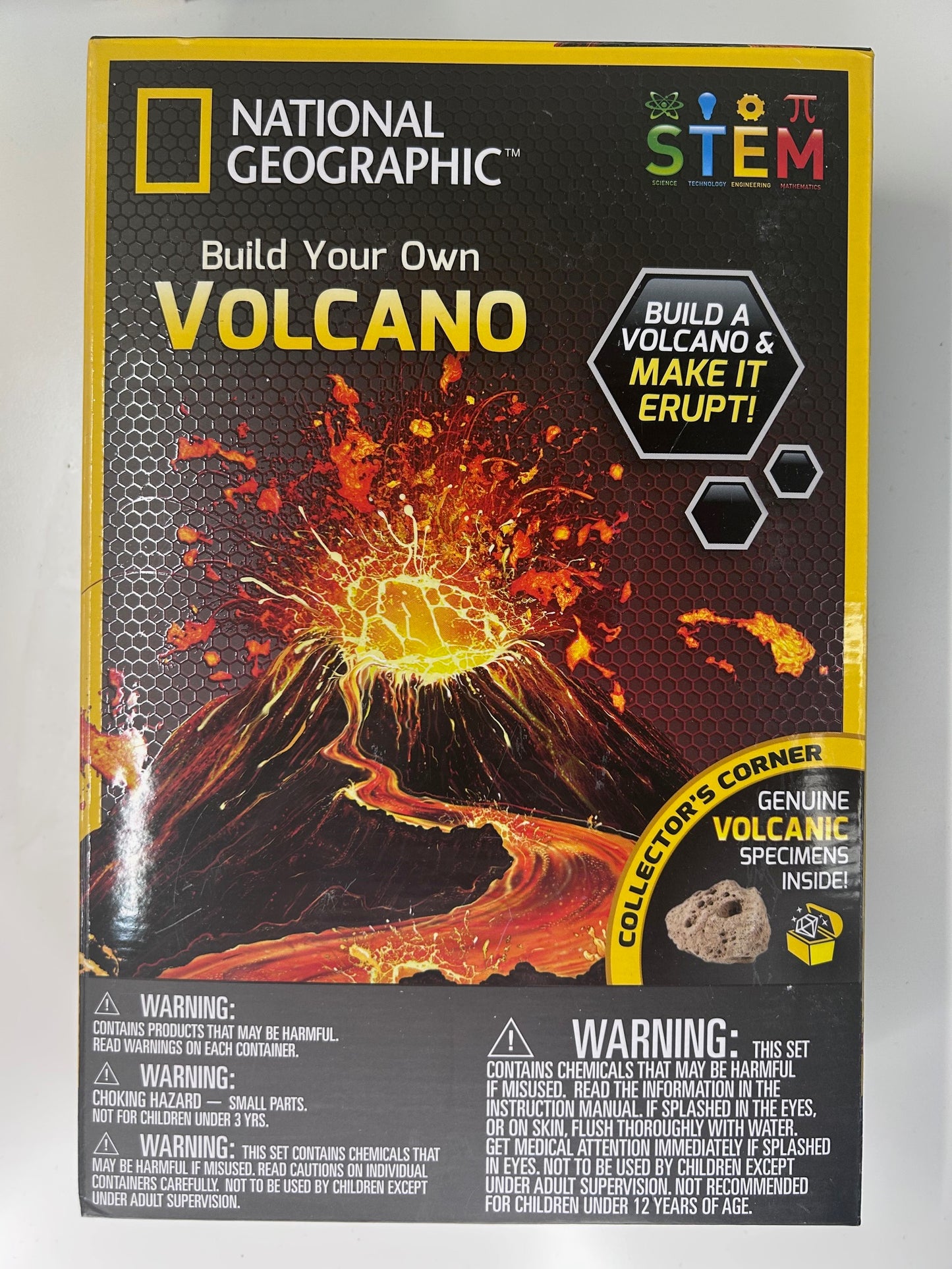 National Geographic Build Your Own Volcano Science Kit STEM Toy Kit for Children New in Box