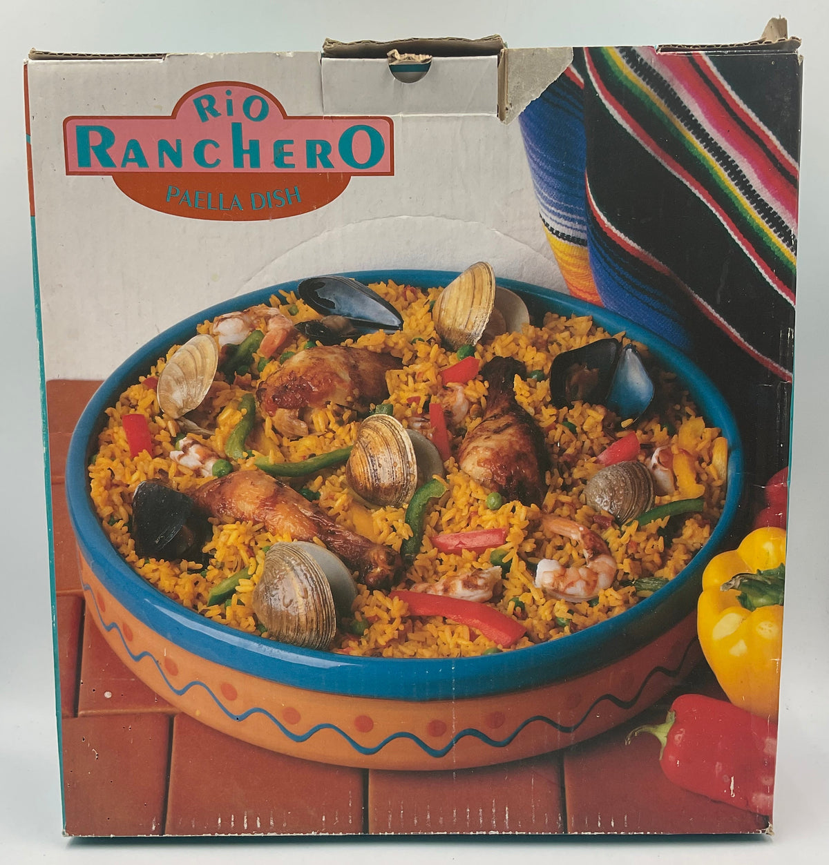 Homemark Rio Ranchero 13" Terra Cotta Paella Dish #13-1001 Original Box