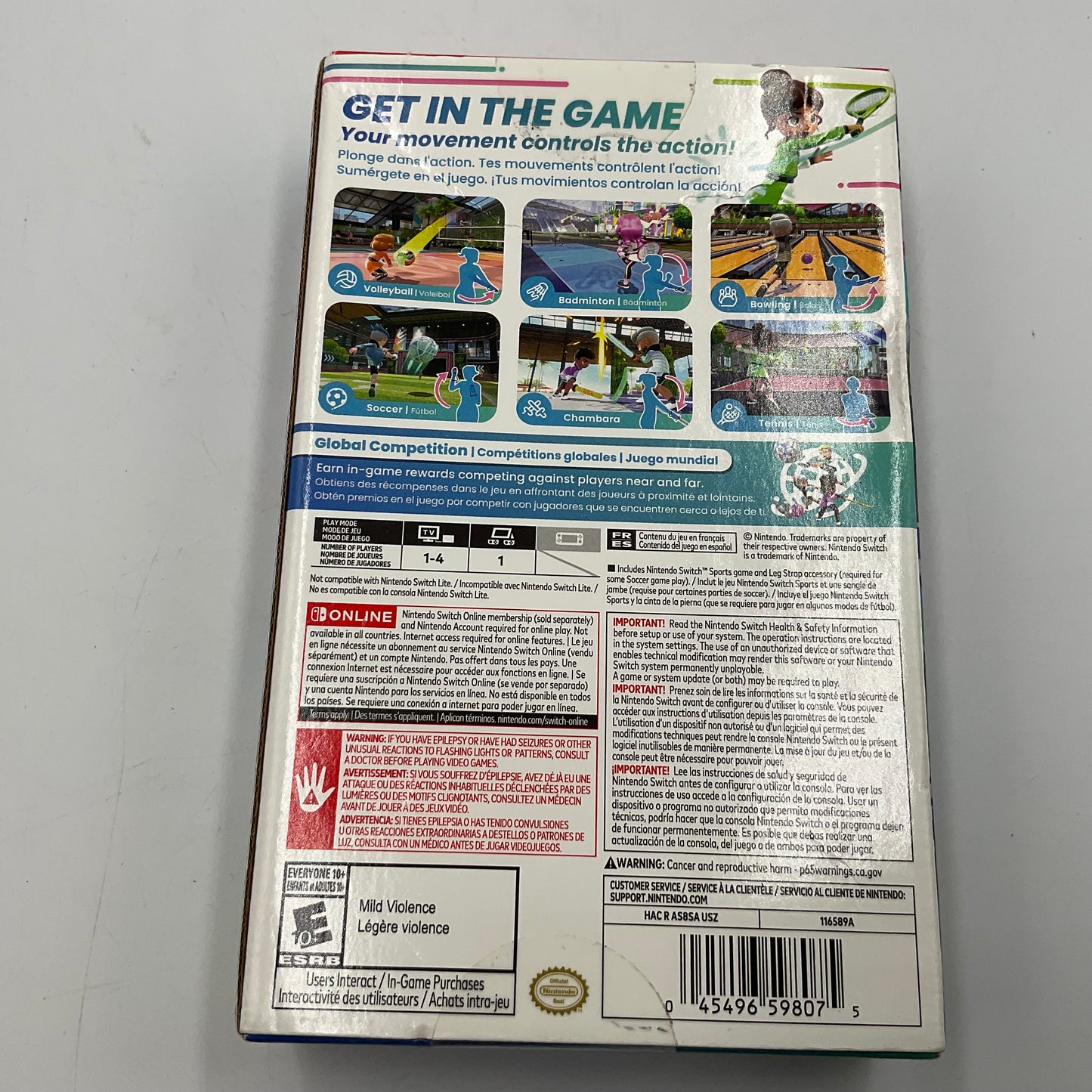 Nintendo Switch Sports Interactive Video Game New in Box Untested