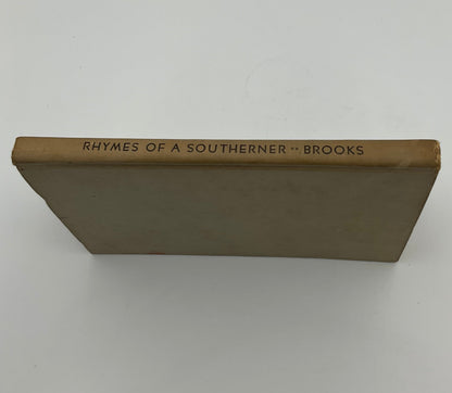 Rhymes of a Southerner By Charles Walker Brooks 1936 Book Signed