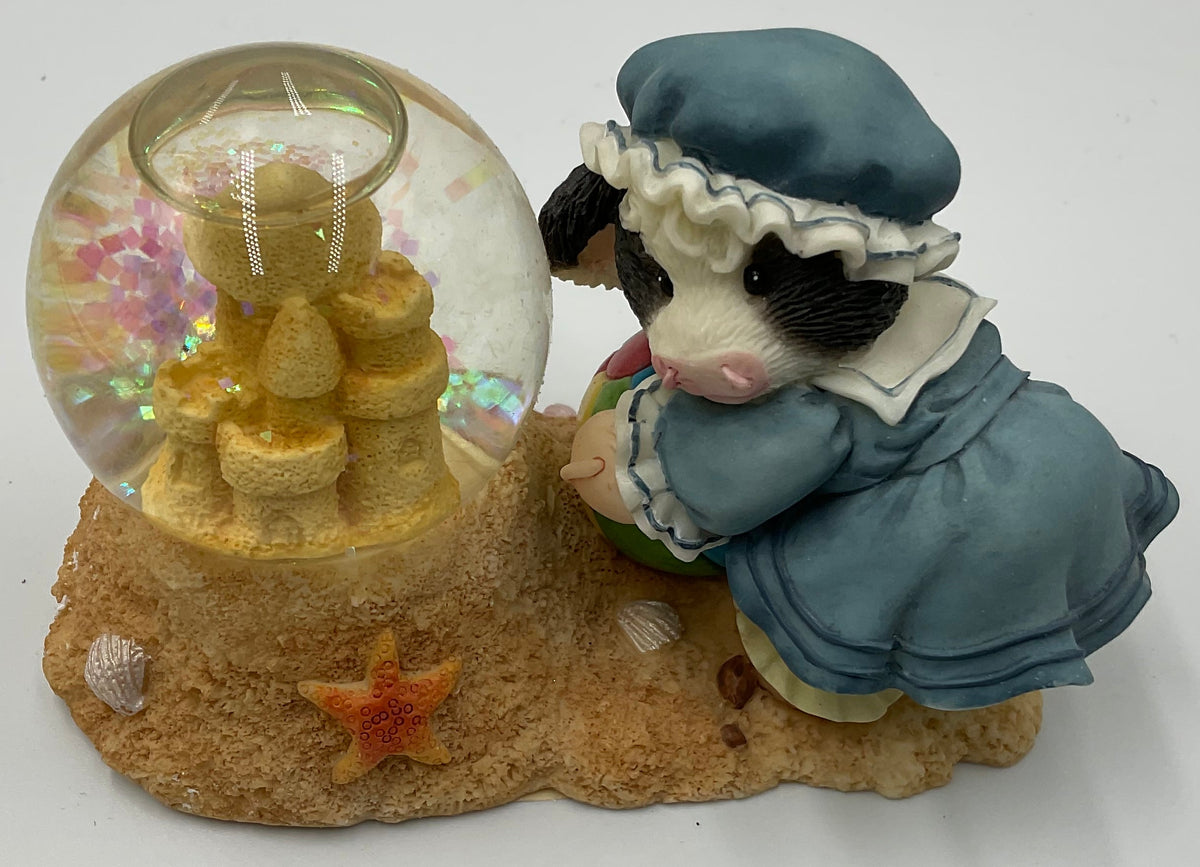 Enesco Mary's Moo Moos Summer Waterball Cow Snow Globe 690015G Orginal Box