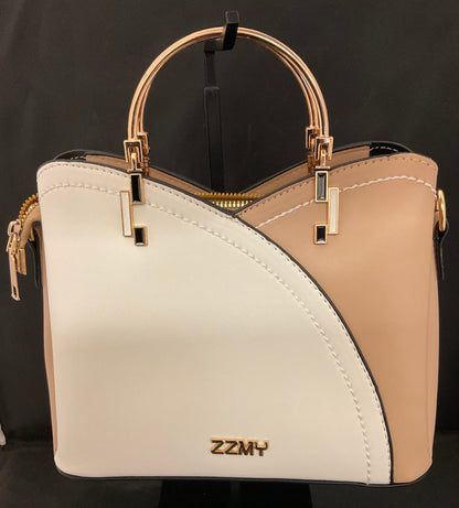 ZZMY Cream Tan Small Handbag Purse