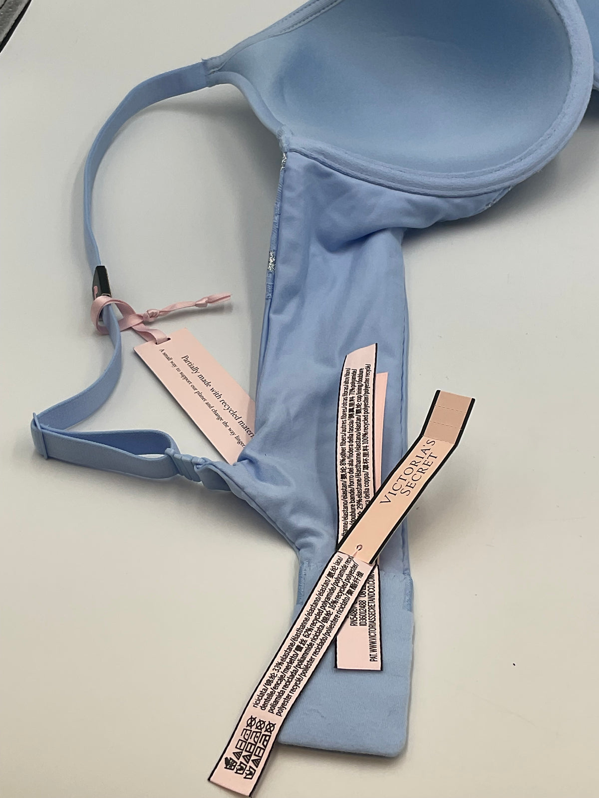Victoria's Secret 38B Body by Perfect Coverage Bra Light Blue
