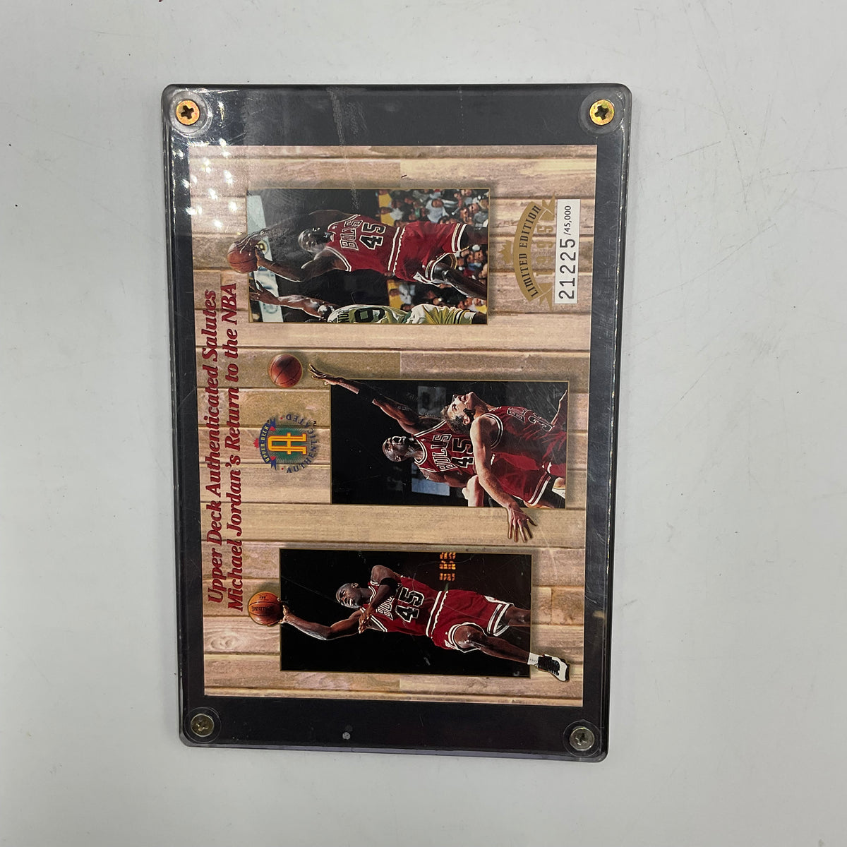 1995 Upper Deck Authenticated Salutes Michael Jordon’s Return To NBA