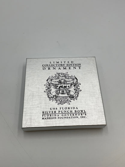 2004 USS Florida Silver Punch Bowl Christmas Ornament