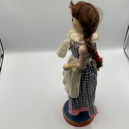 Vintage Dorothy From The Wizard Of Oz Wooden Nutcracker Doll