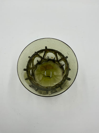 Antique 1800’s Hand Blown Glass Candle Holder