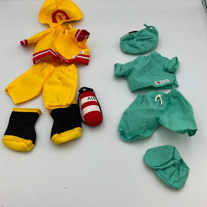 Ty Gear Beanie Kids Fireman and Doctor Set Outfits