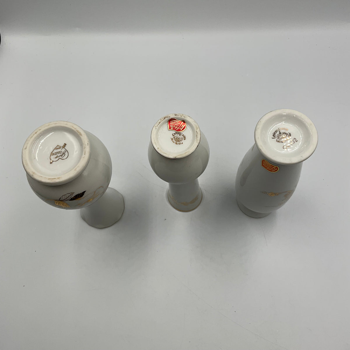 50th Anniversary Danish Porcelain Vases Set Of 3