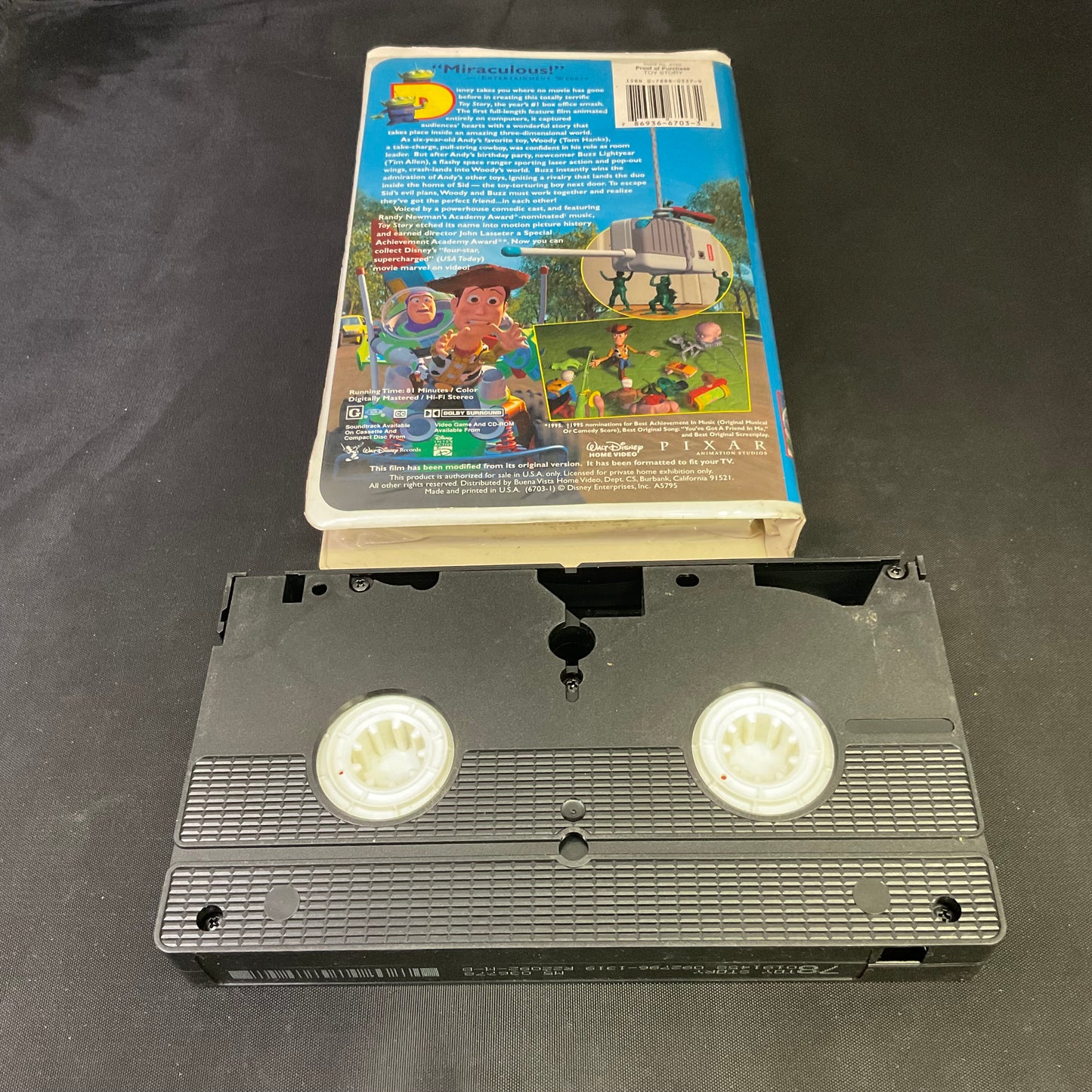Disney's Toy Story VHS Tape