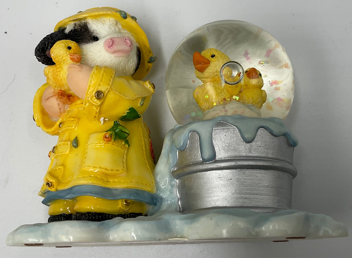Enesco Mary's Moo Moos I'm So Lucky You're My Ducky Globe 690015 2000