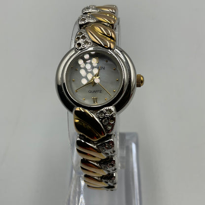 Gruen Two Tone Braided Band Watch NEW BATTERY