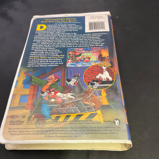Walt Disney’s Oliver & Company VHS Tape