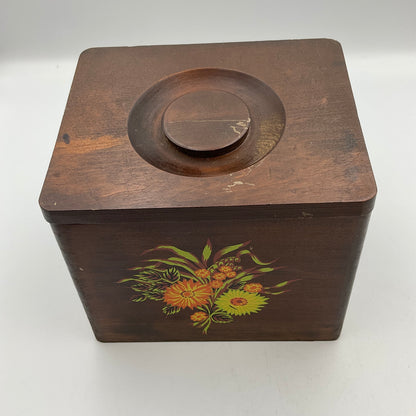 Vintage Wooden Nesting Canisters Made in Japan