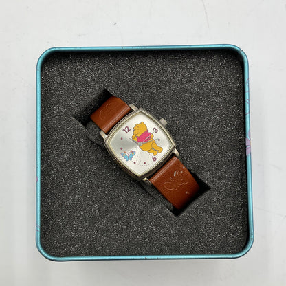 Disney Winnie the Pooh Special Edition Watch w/ Tin Brown Leather Band