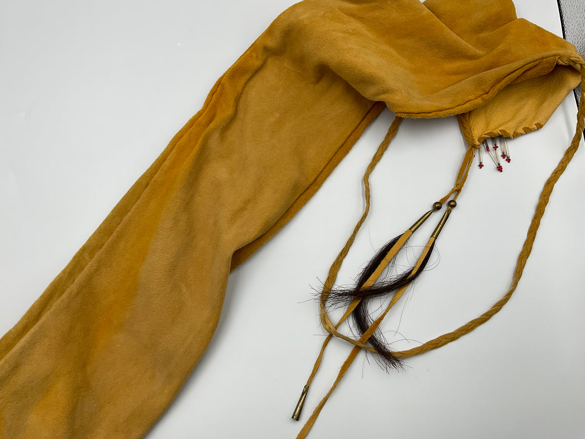Indigenous First Nations Yellow Buckskin Medicine Wheel