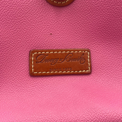 Hot Pink Dooney & Bourke Leather Satchel Shoulder Bag Handbag Purse