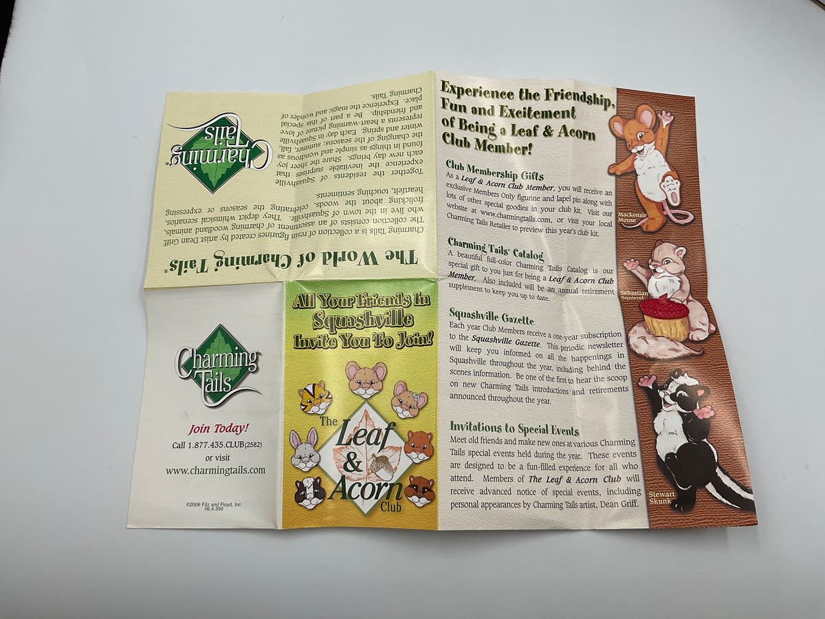 Collectible figurine kit from the Charming Tails collection by Fitz and Floyd